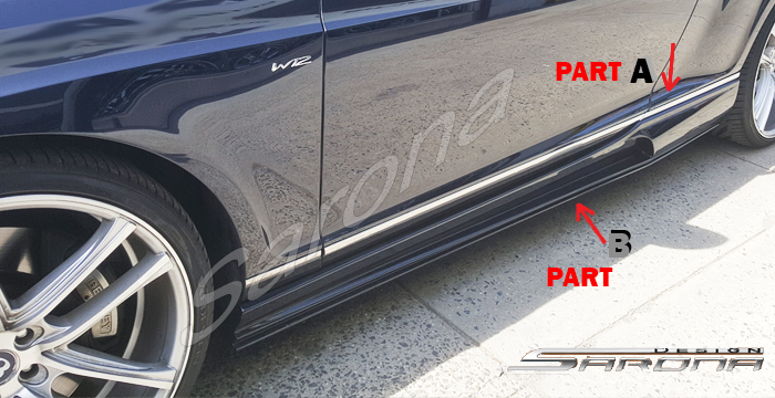 Custom Bentley GT  Coupe Side Skirts (2004 - 2011) - $980.00 (Part #BT-018-SS)